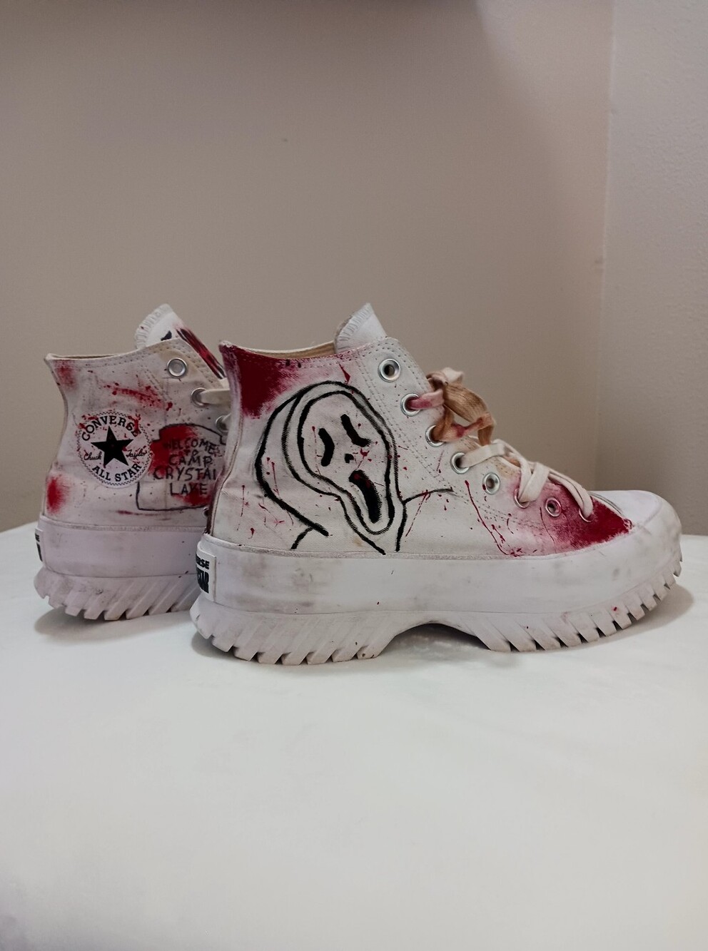 Converse Hand-painted Custom Horror Theme